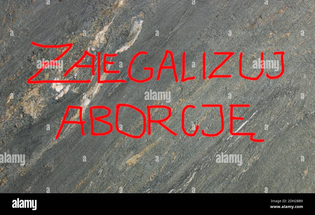 Legalizzare l'aborto, Varsavia, Polonia Foto Stock