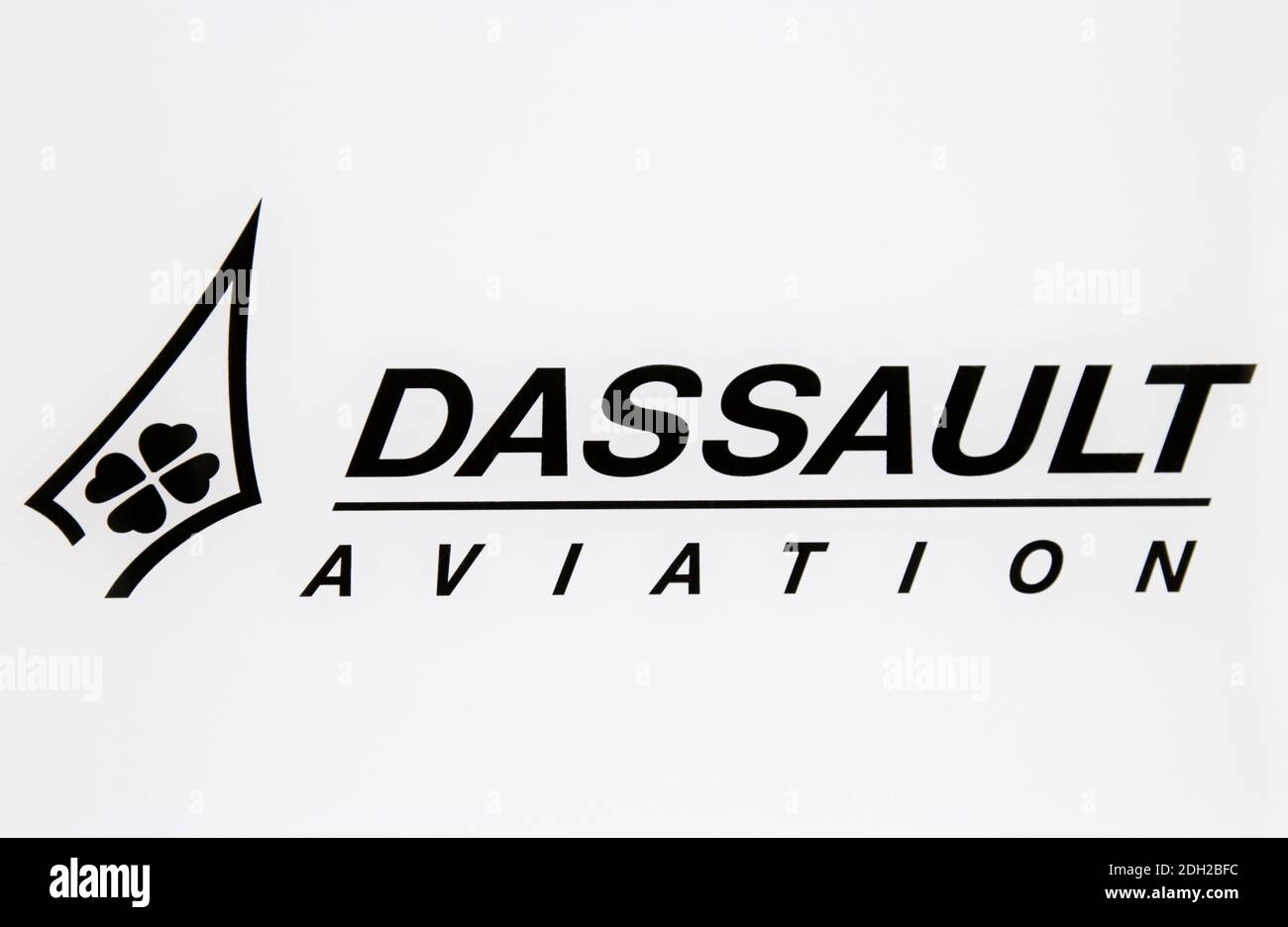 Cartello, Dassault Aviation a Berlino Foto Stock