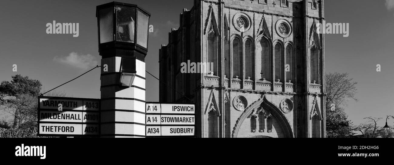 The Abbey Gate, St Edmundsbury Cathedral, Bury St Edmunds City, Suffolk County, Inghilterra Foto Stock