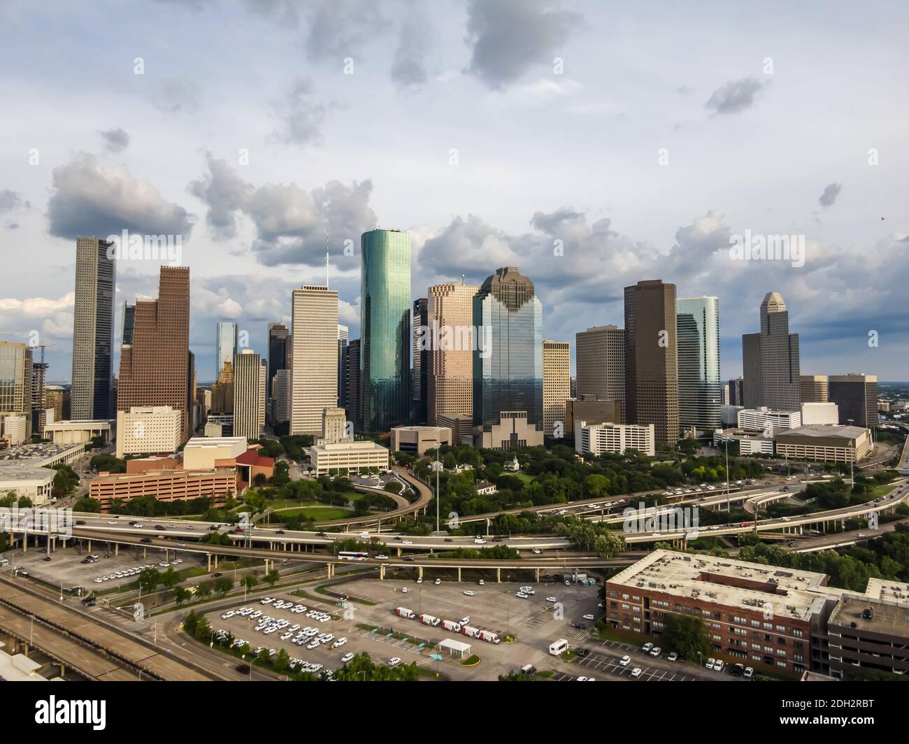 Vista aerea di Houston, Texas Foto Stock