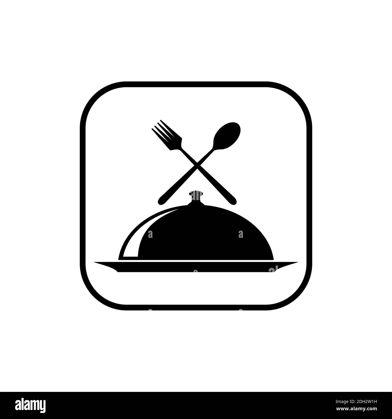 concetto di logo del concetto di icona del cibo del ristorante concetto di design vettoriale Illustrazione Vettoriale