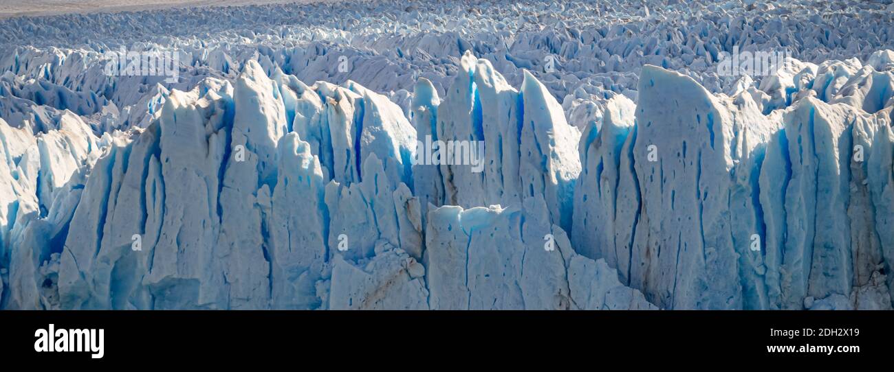 Ghiacciaio Perito Moreno nel Parco Nazionale Los Glaciares, nel sud Argentina Patagonia Foto Stock