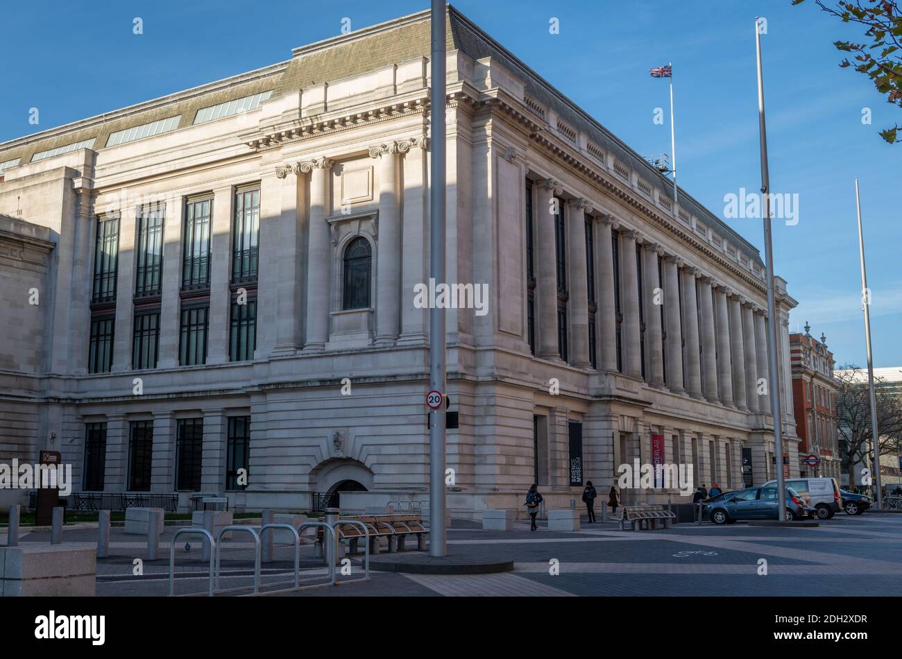 Una vista sulla strada del Museo della Scienza a South Kensington, Londra. Foto Stock