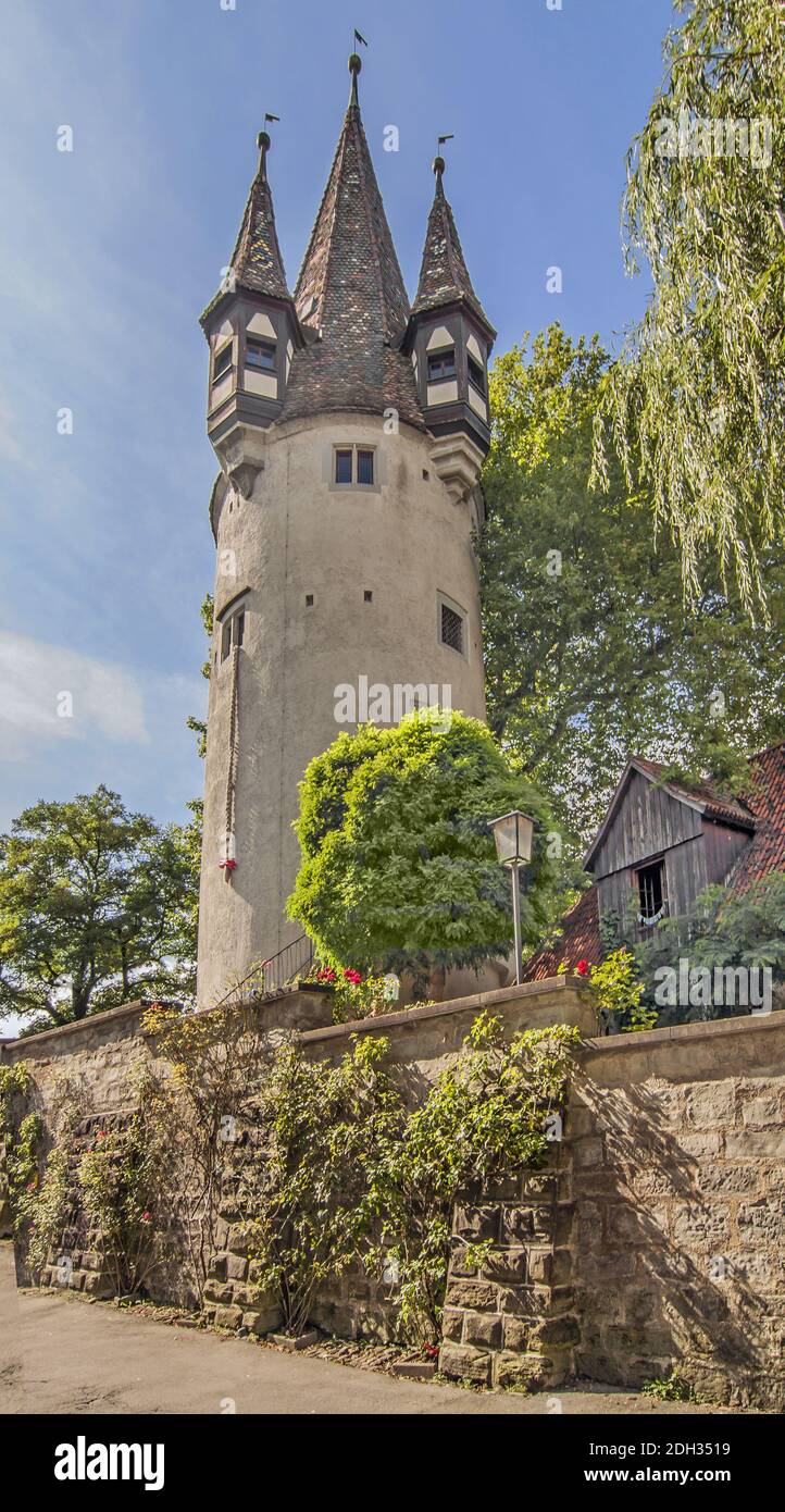 Thief Tower, Lindau sul Lago di Costanza, Baviera Foto Stock