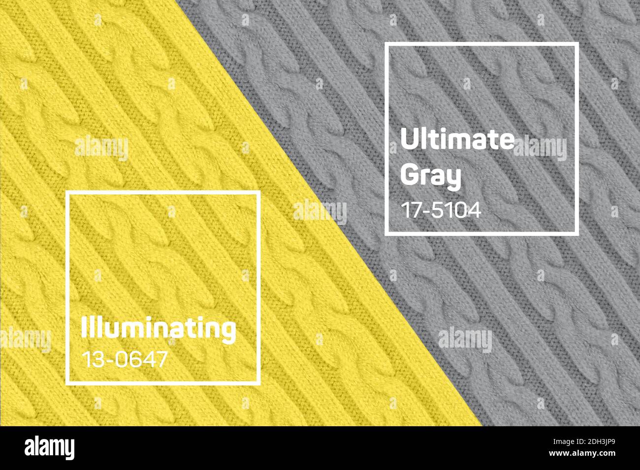 Tessuto Knitwear duo Tone Foto Stock