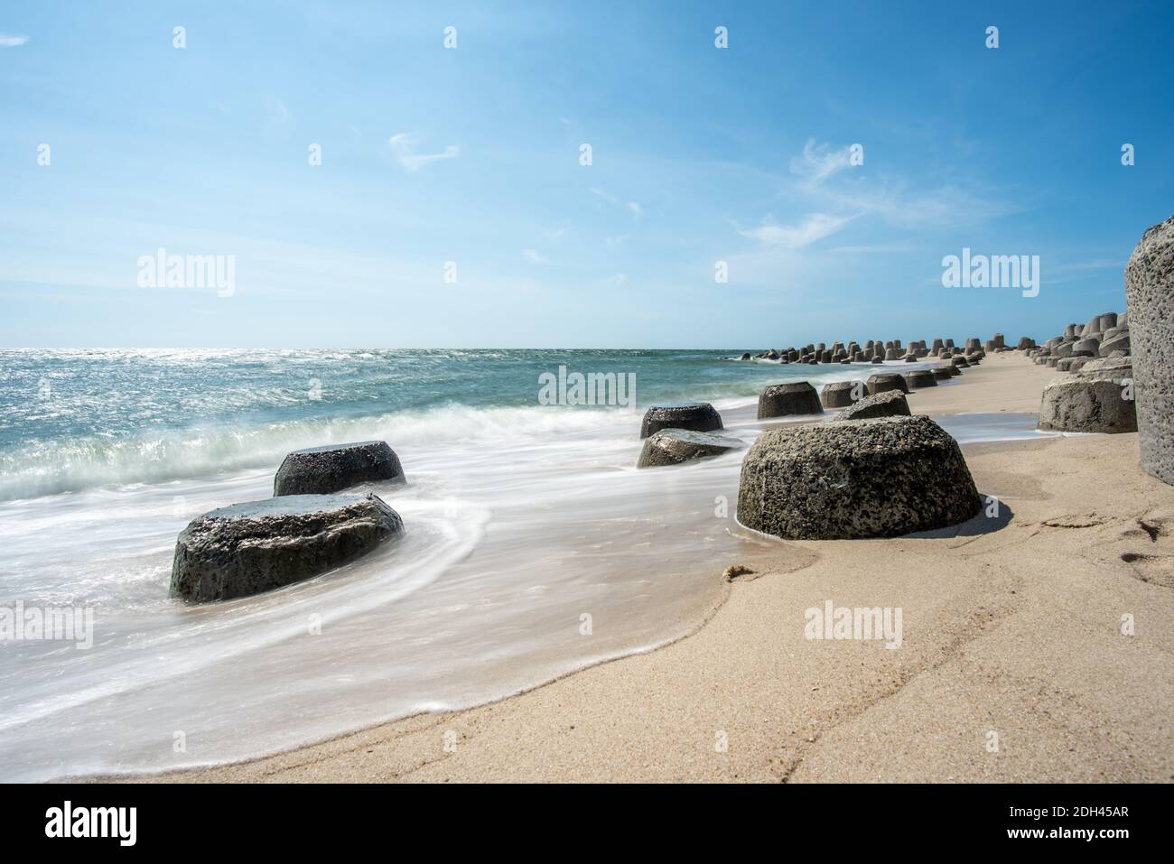 Tetrapodi Foto Stock