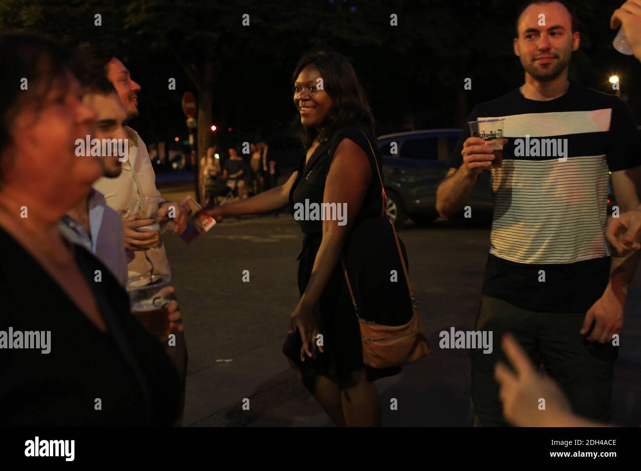 Laetitia Avia, députée LREM de la 8e circonscription de Paris, à la fête de la musique, dans le 12 e circondario de Paris. 21 juin 2017. Foto di Axelle de russe/ABACAPRESS.COM Foto Stock