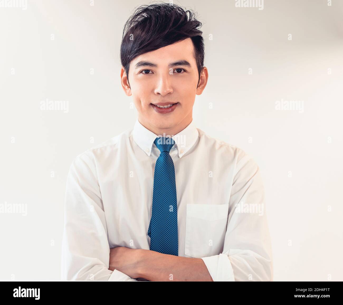 Ritratto di bell'uomo d'affari asiatico Foto Stock