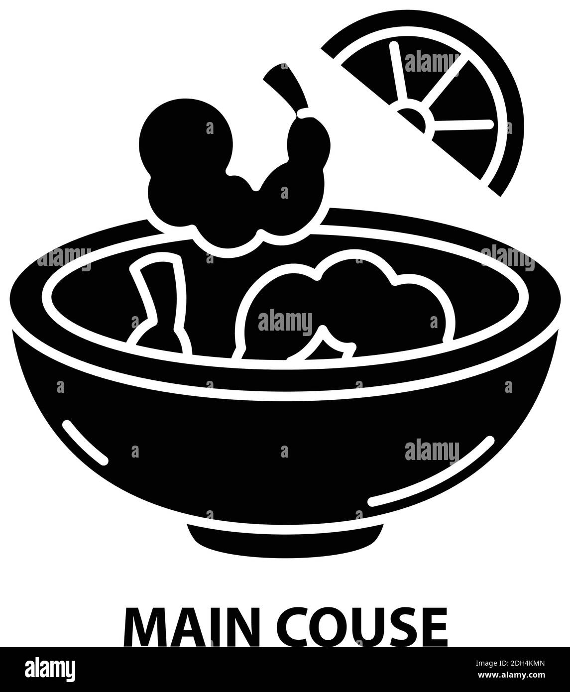 icona del mouse principale, segno vettoriale nero con tratti modificabili, illustrazione concettuale Illustrazione Vettoriale