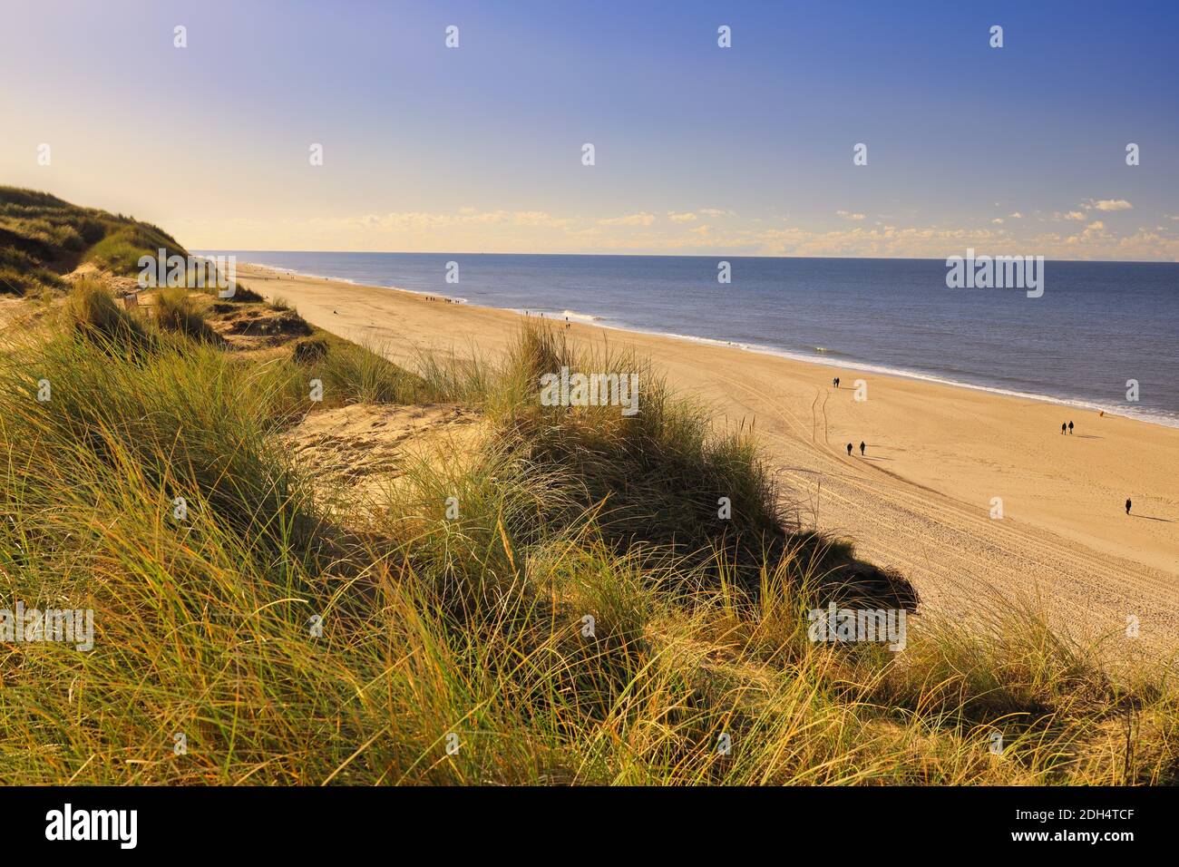 Paesaggio sulla spiaggia di Sylt, Germania, Europa Foto Stock