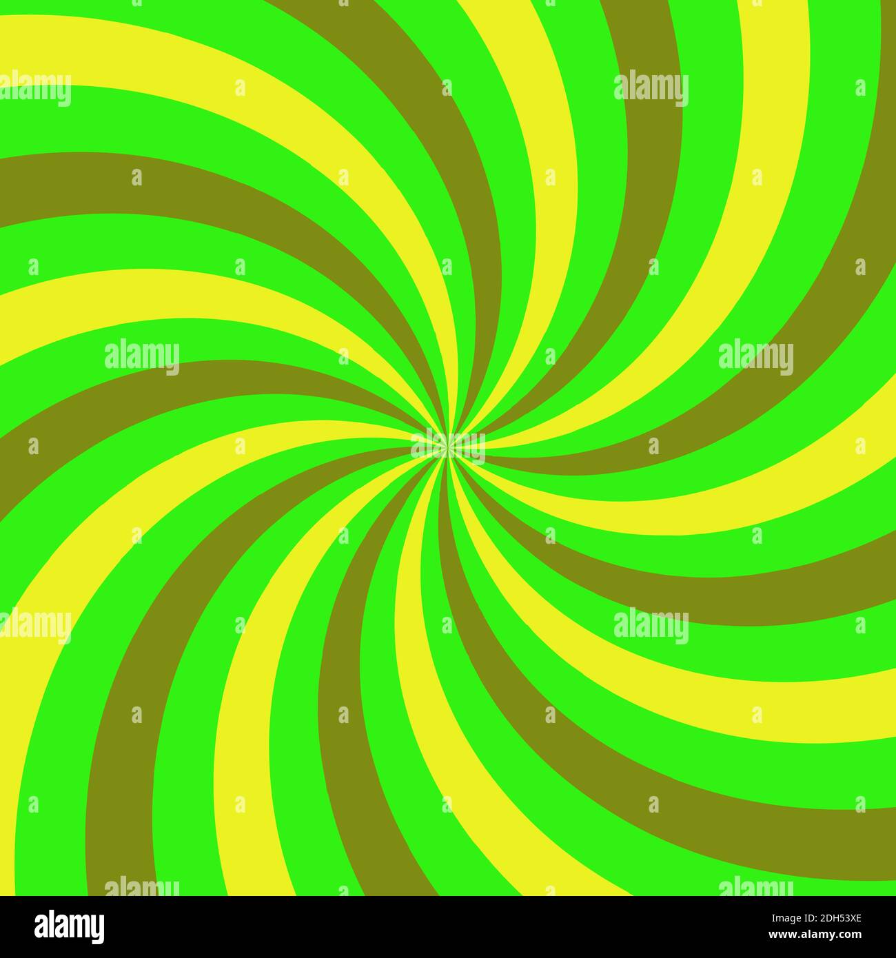 Immagine di sfondo astratta con forma a spirale verde. Illustrazione Vettoriale