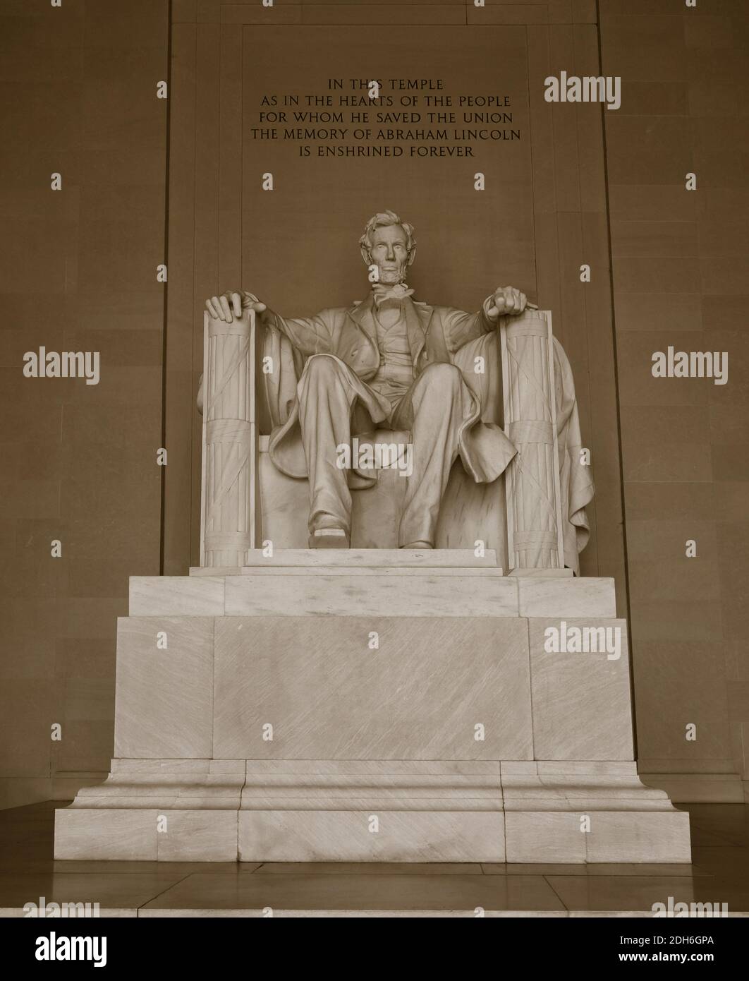 Il Lincoln memoria a Washington DC Foto Stock