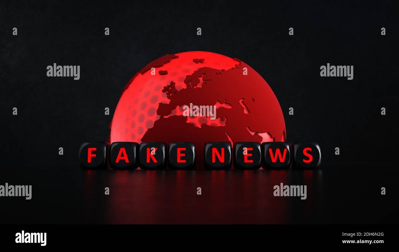 Notizie false Europa Foto Stock