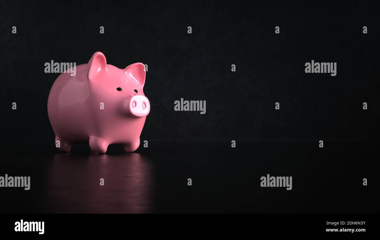 Banca Piggy dentellare Foto Stock