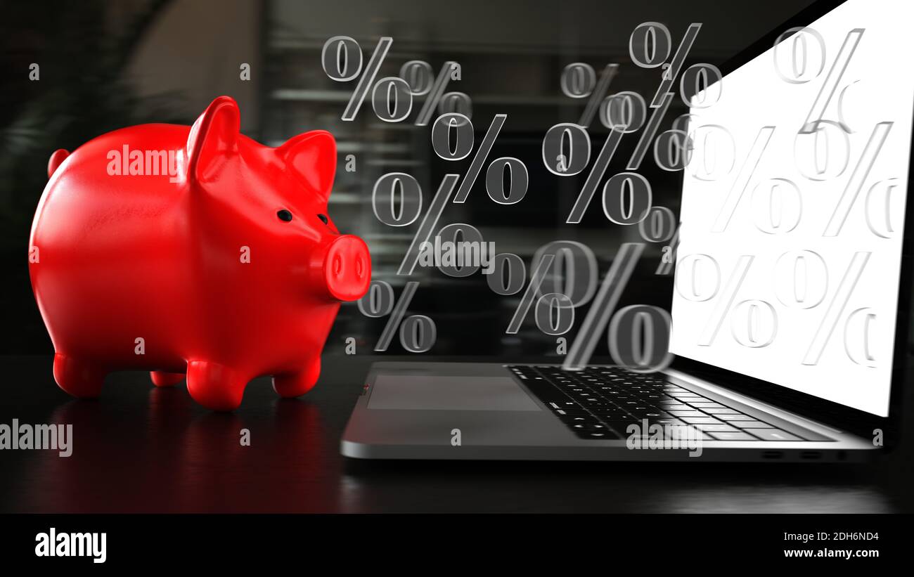 Risparmia quando acquisti online Foto Stock