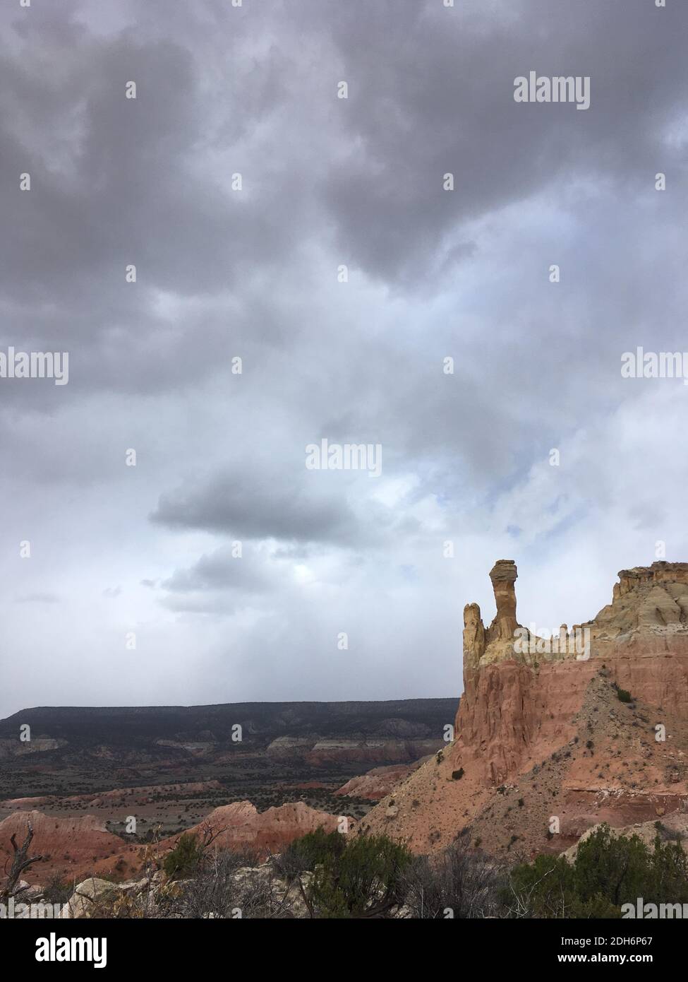 Chimney Rock - Ghost Ranch, New Mexico Foto Stock