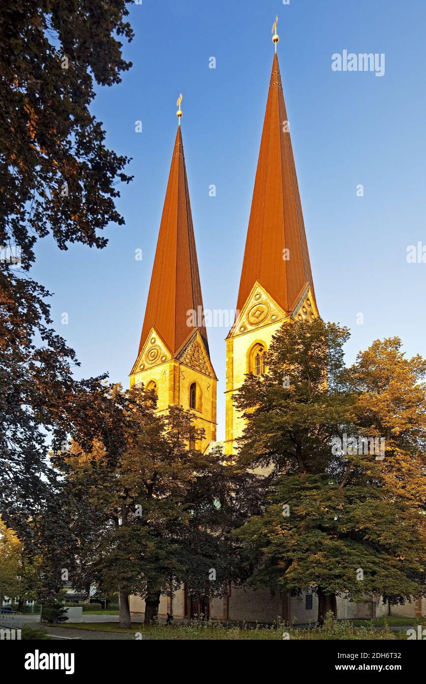 Neustaedter Marien Church, Bielefeld, East Westfalia-Lippe, Nord Reno-Westfalia, Germania, Europa Foto Stock