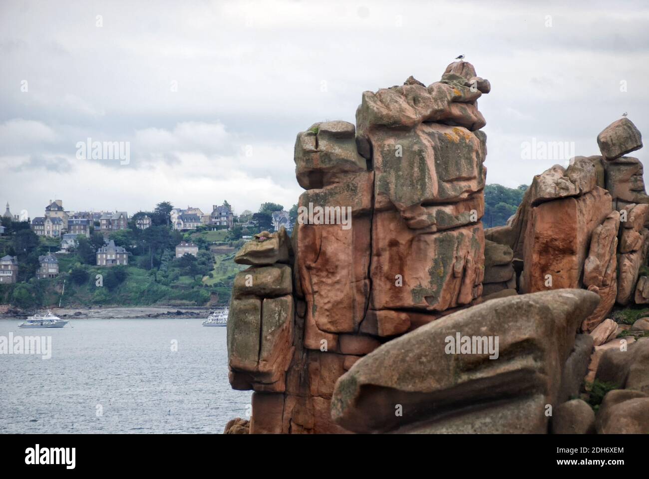 Bretagna Costa di granito Rosa 2 Foto Stock