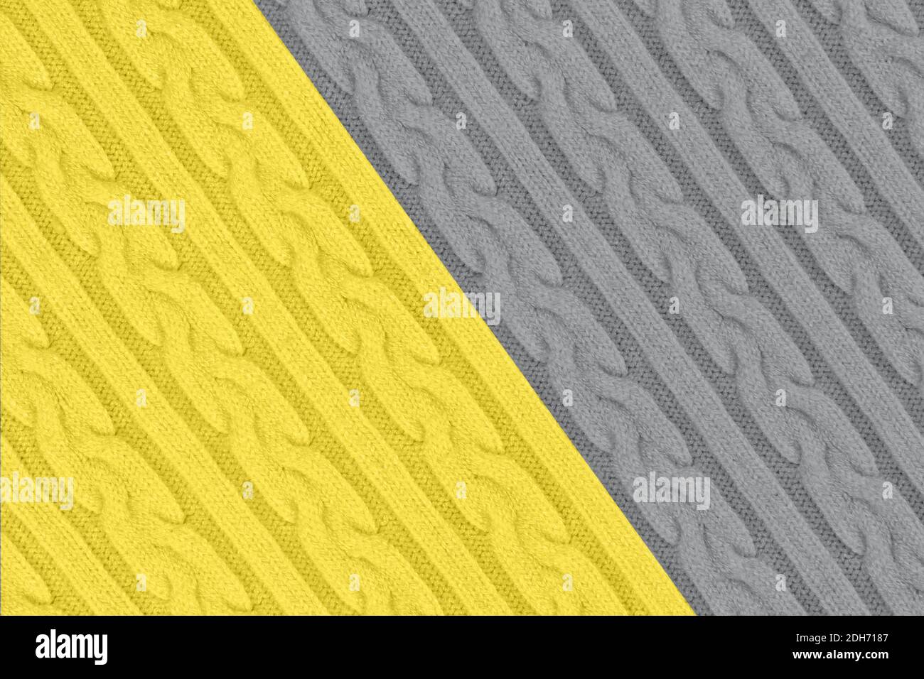 Tessuto Knitwear duo Tone Foto Stock