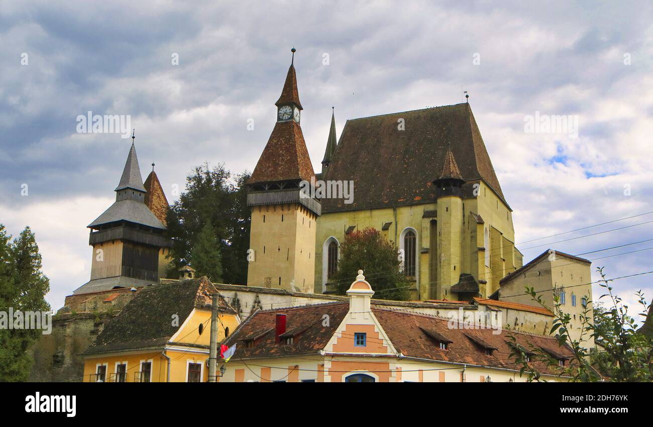 La Chiesa fortificata di Biertan, Romania, Europa Foto Stock