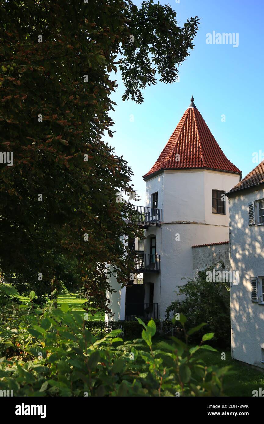 Schrobenhausen è una città della Baviera con molte attrazioni storiche Foto Stock