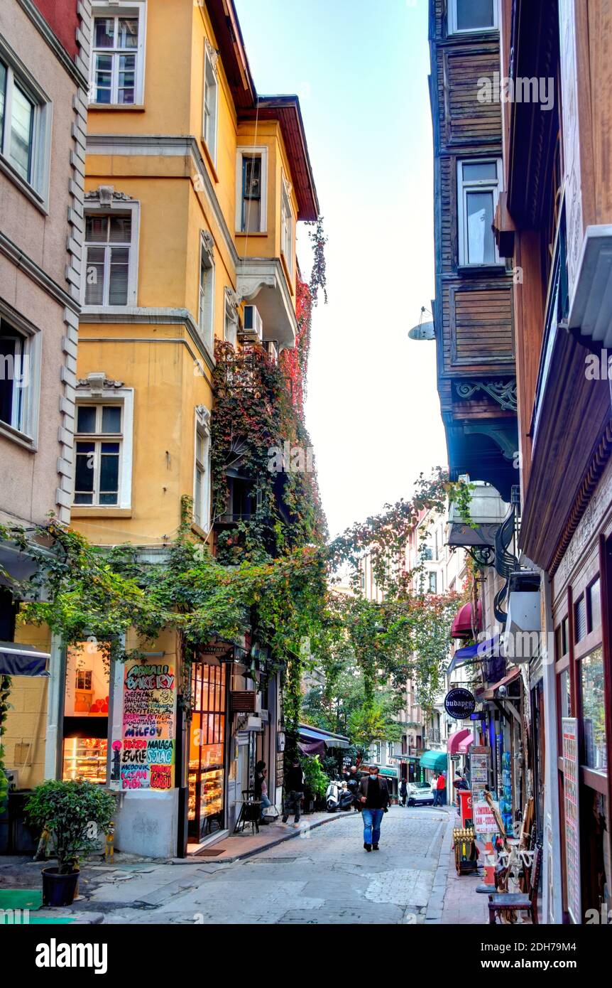 Distretto di Beyoglu, Istanbul Foto Stock
