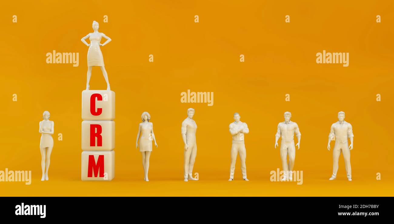 CRM Customer Relationship Management Foto Stock