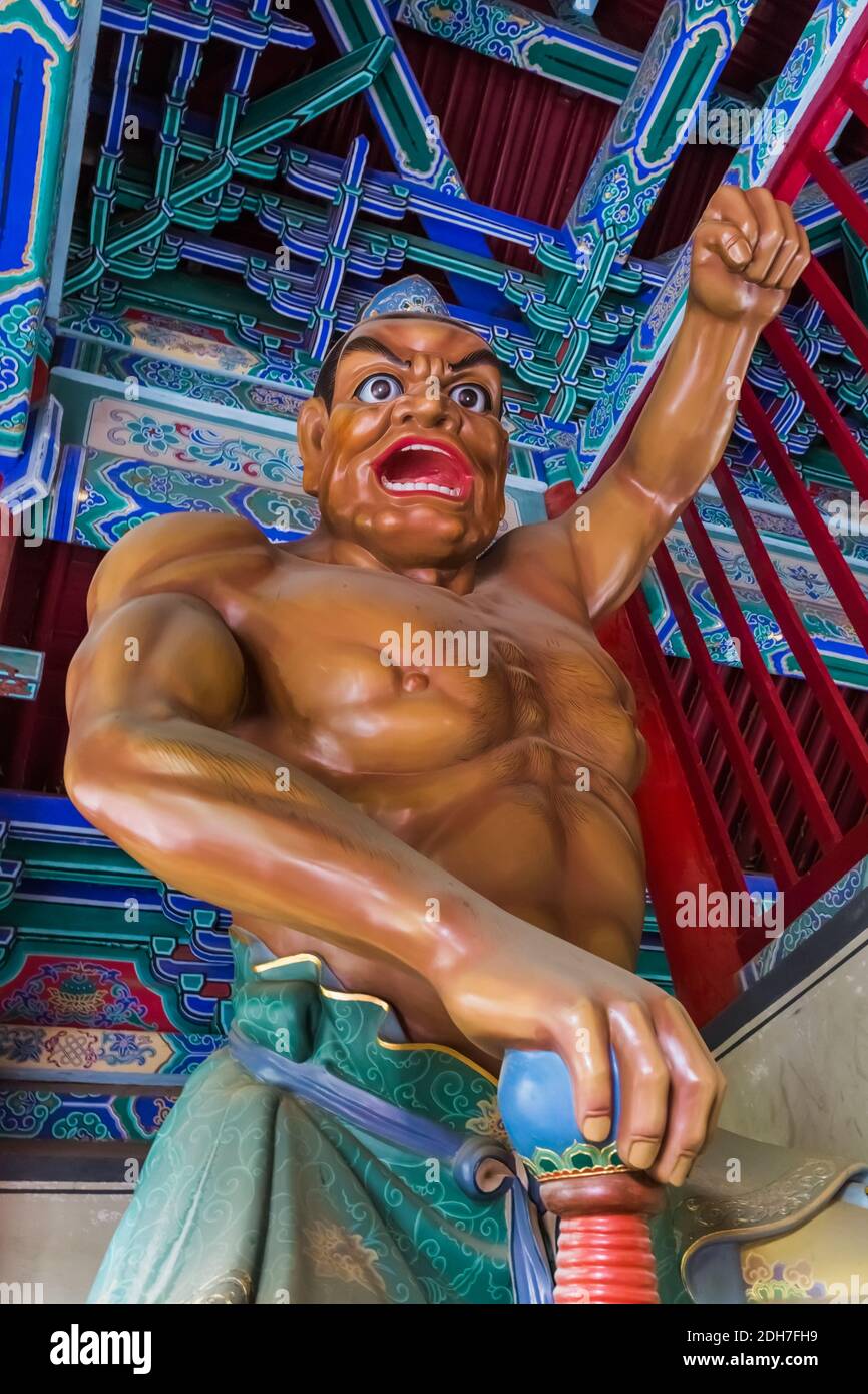 Statua di Shaolin famoso monastero buddista - Cina Foto Stock