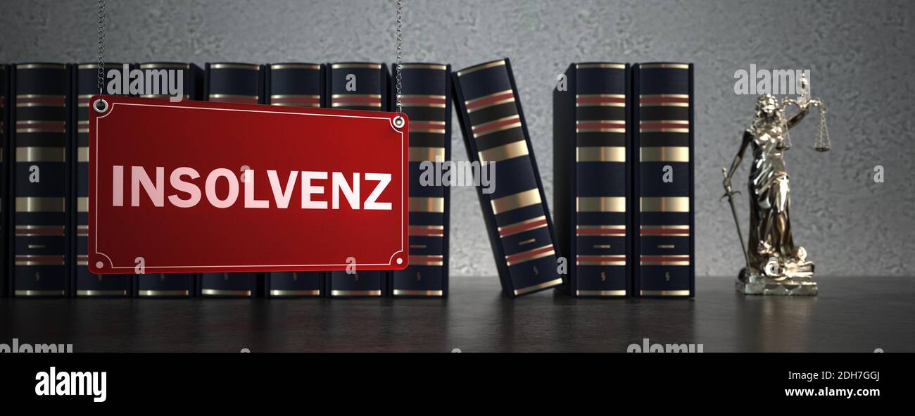 Studio legale Insolvenz Foto Stock
