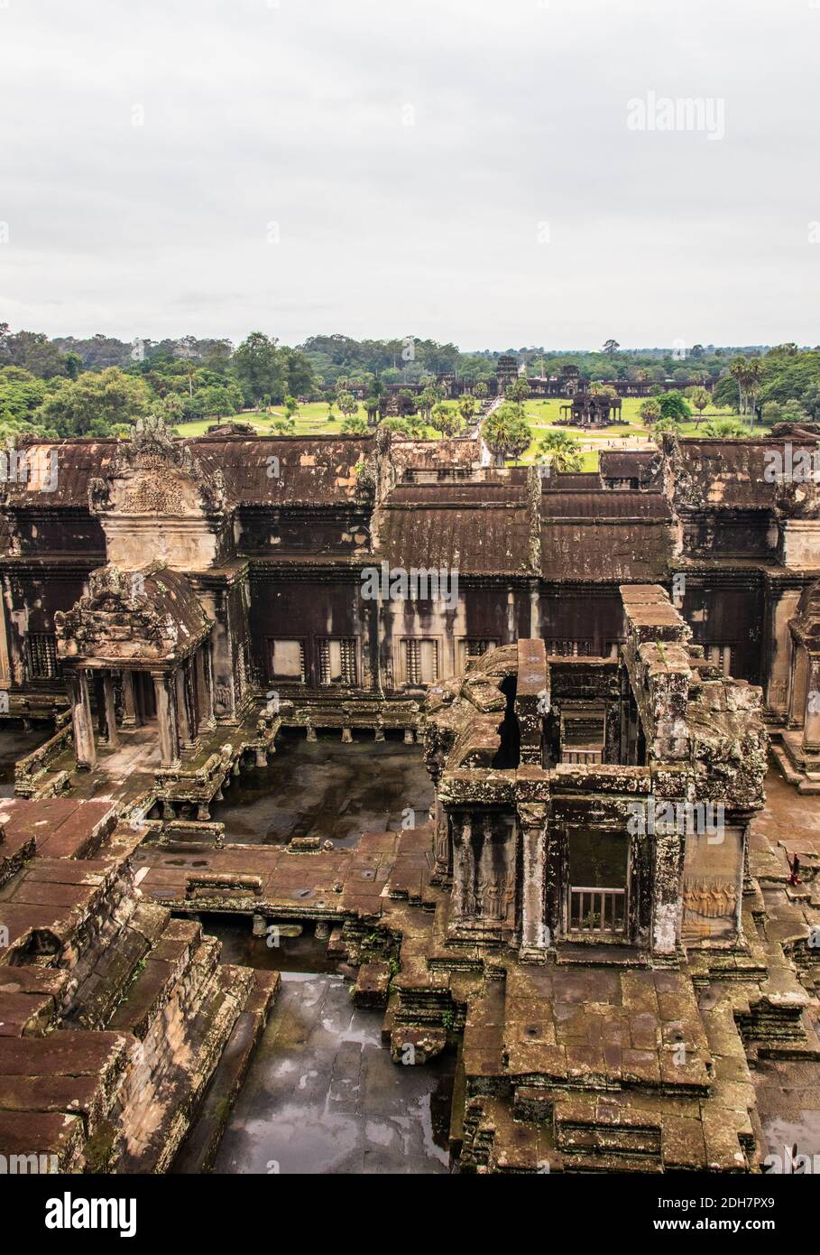 Angkor è una regione vicino alla città di Siem Reap in Cambogia, che è stato il centro dello storico regno Khmer di Kambuja dal 9 ° al 15 ° secolo Foto Stock