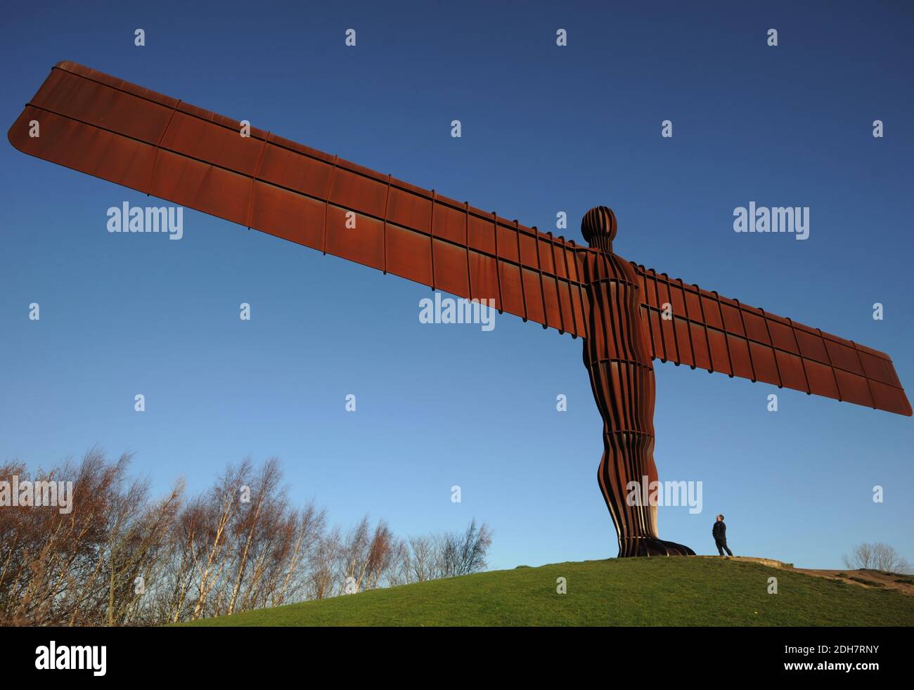 L'Angelo del Nord a Gateshead, venerdì 27 novembre 2020. Foto Stock