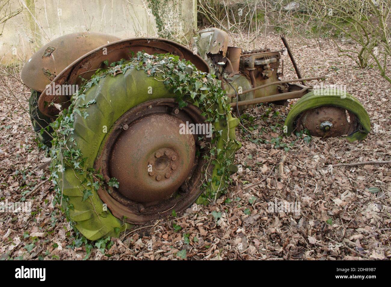 Vecchio trattore Foto Stock
