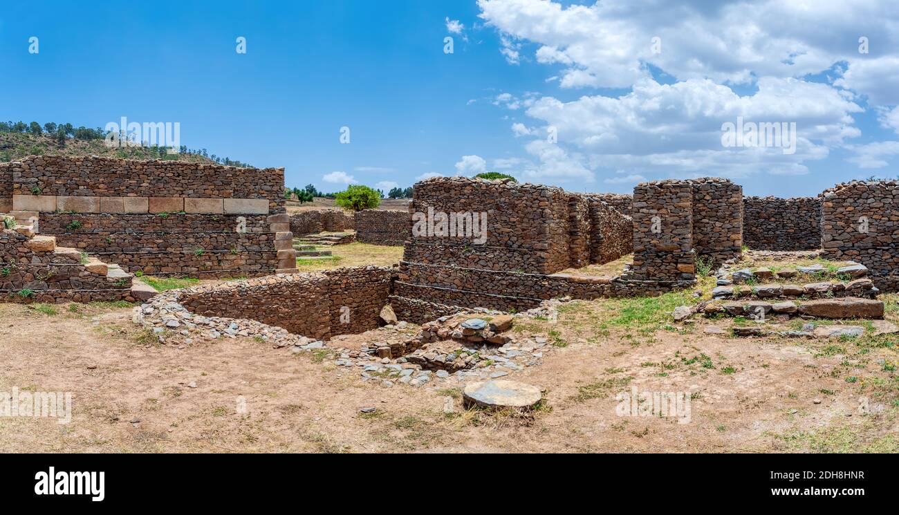 Rovine della civiltà Aksum (Axum), Etiopia. Foto Stock