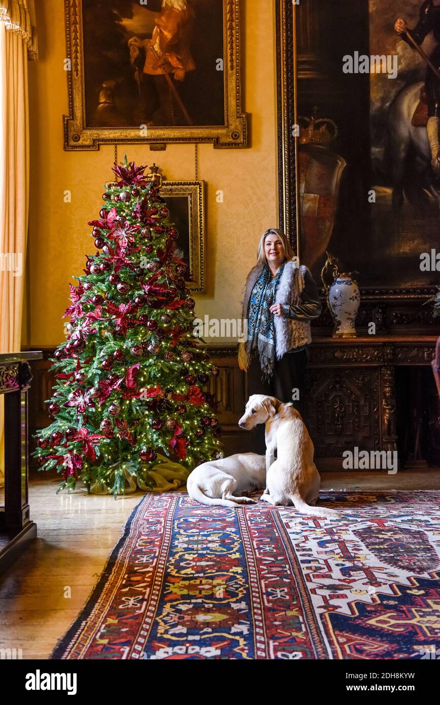 Natale a Downtow Abbey Foto Stock