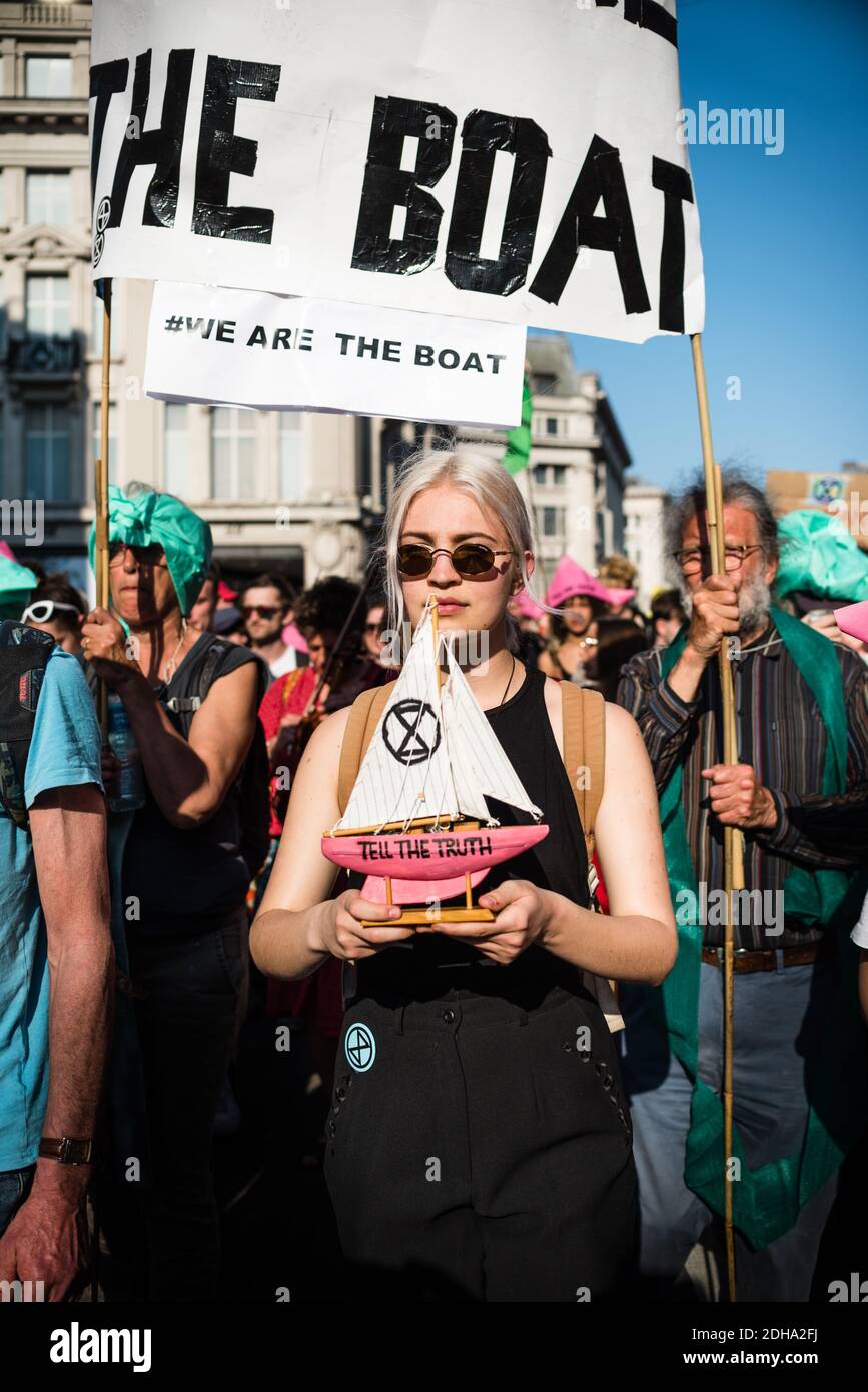 Londra, Regno Unito - 20 aprile 2019: Estinzione della ribellione internazionale di Rebellion a Londra Foto Stock