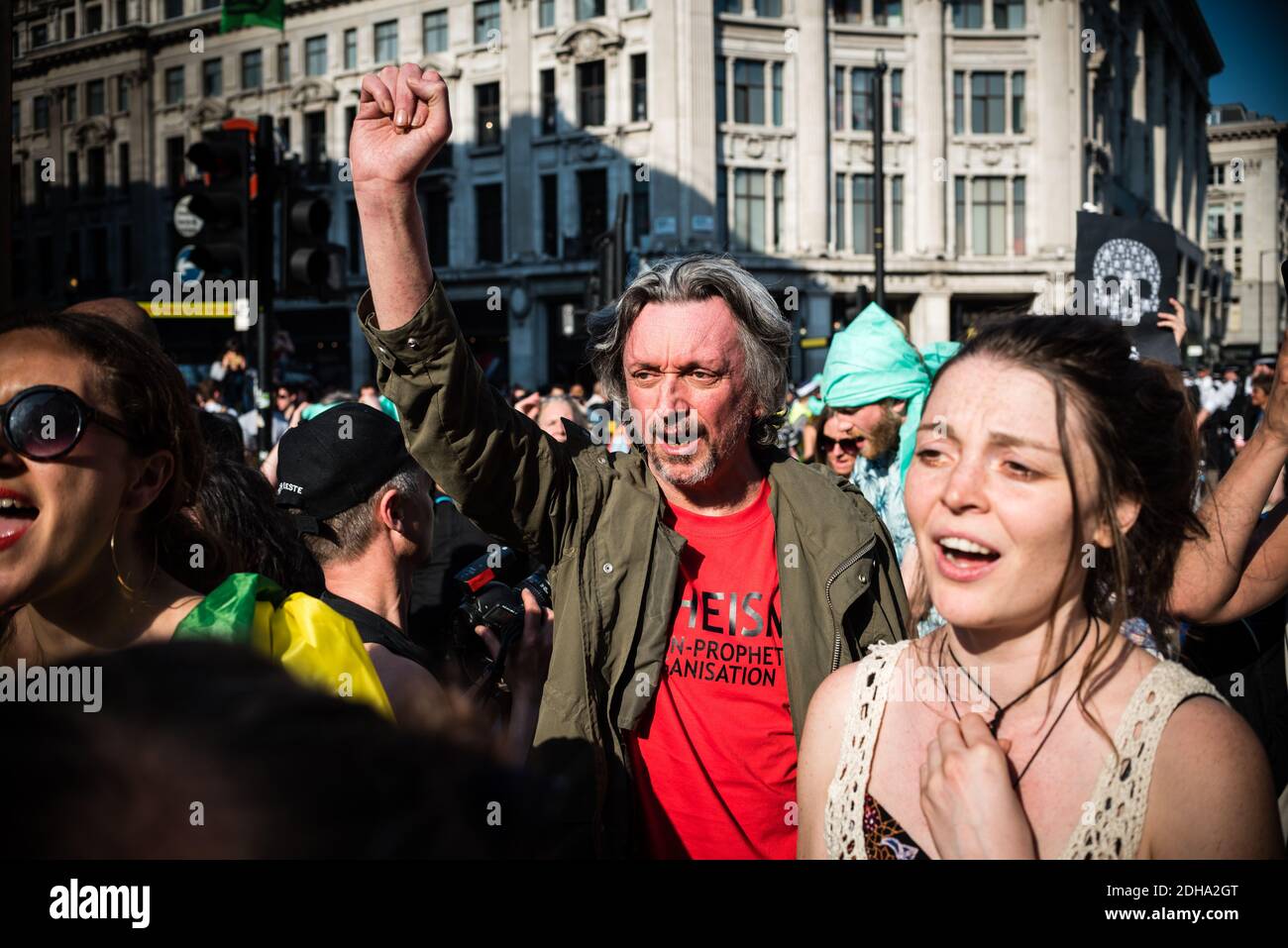 Londra, Regno Unito - 20 aprile 2019: Estinzione della ribellione internazionale di Rebellion a Londra Foto Stock