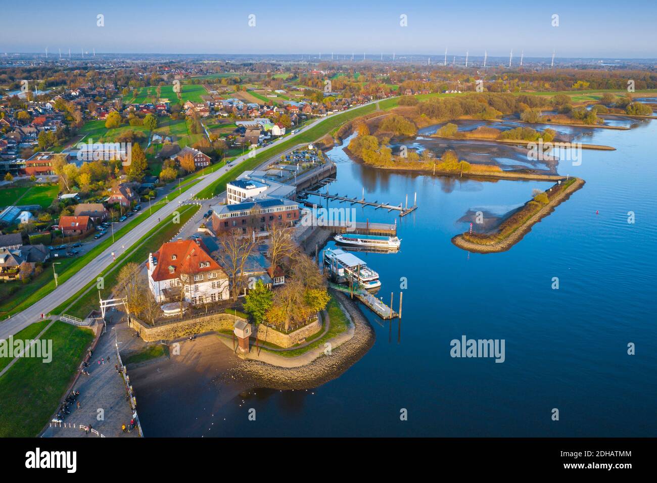 Zollenspieker Fährhaus in Kirchwerder, Vier- und Marschlande, Amburgo, Deutschland, Europa Foto Stock