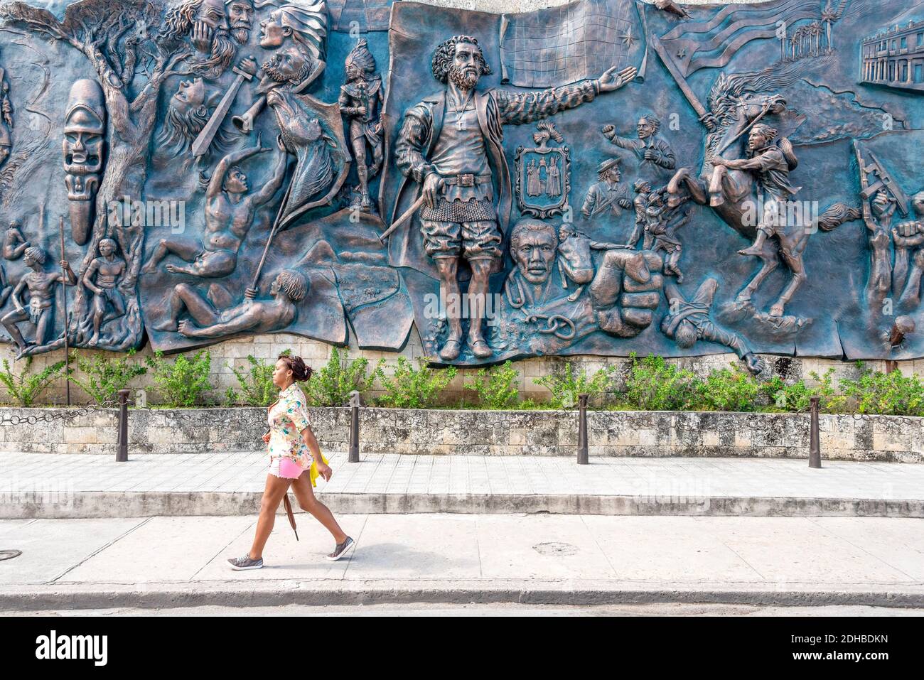 Origini murali o Murale delle origini a Holguin, Cuba Foto Stock