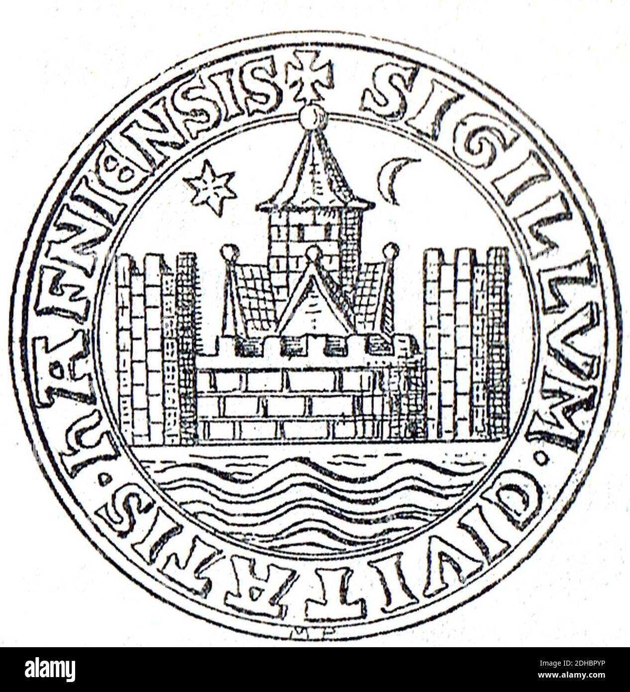 København segl 1296. Foto Stock