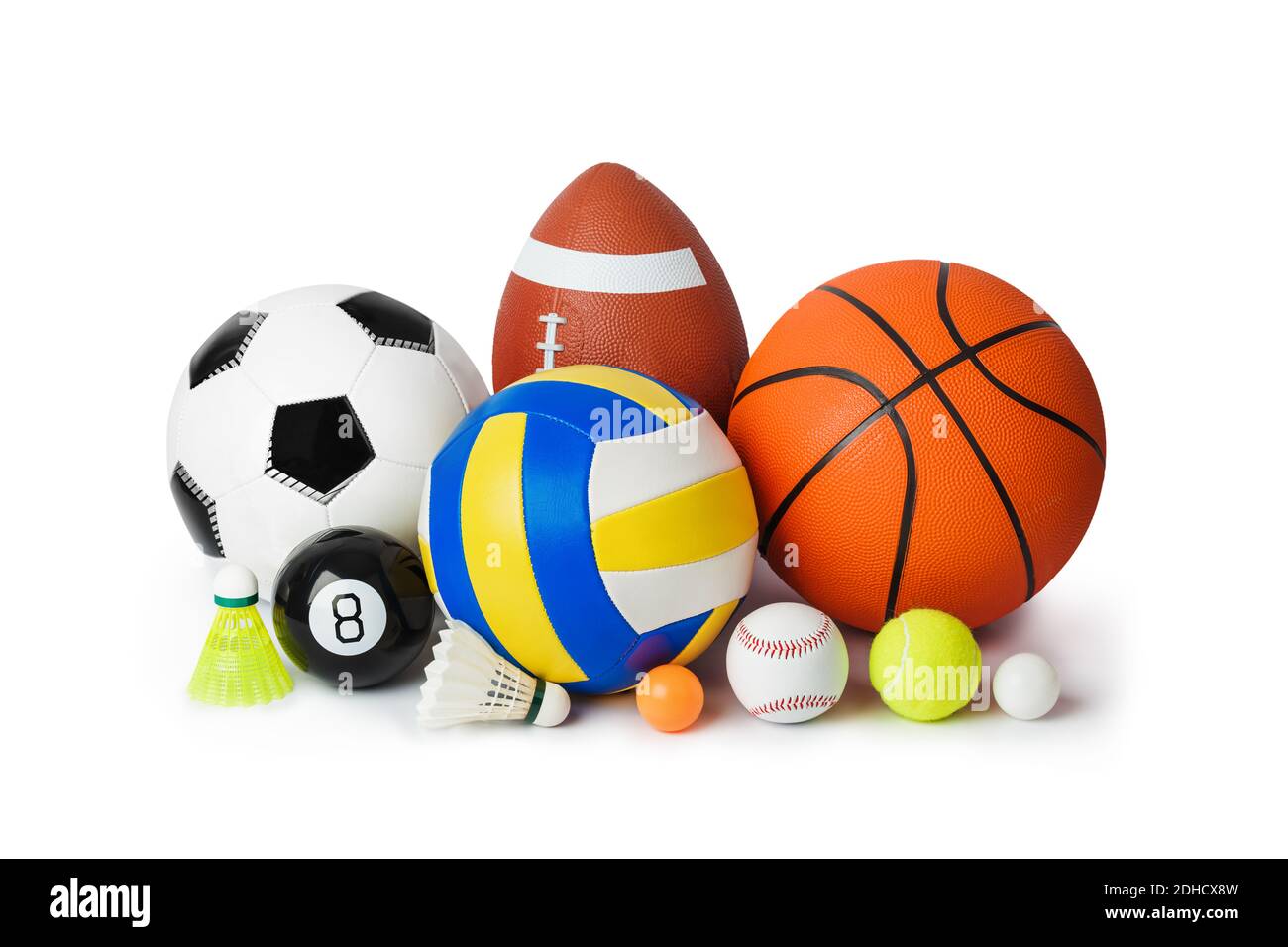 Set di attrezzature sportive Foto Stock