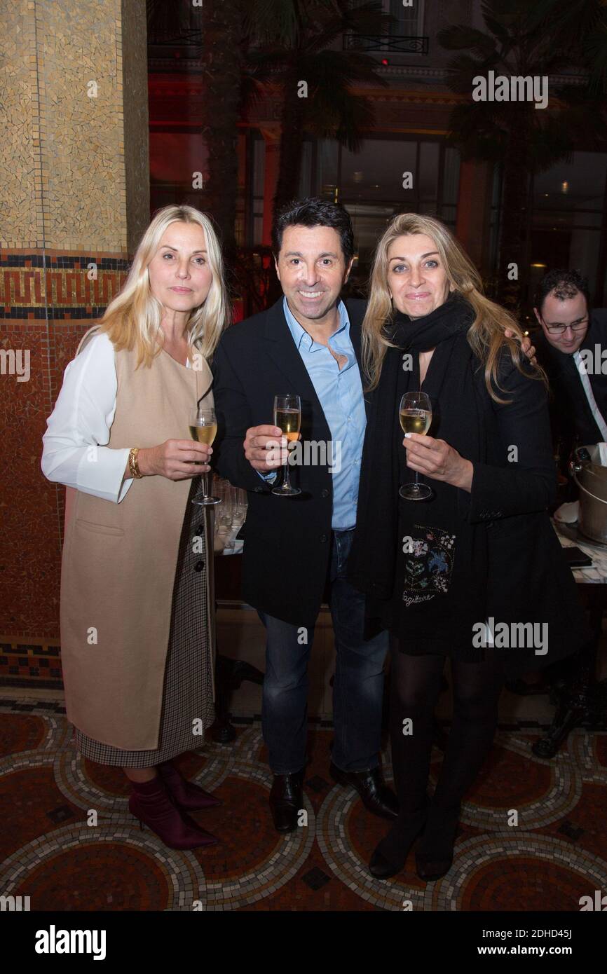 Exclusif - Sophie Favier et des amis a la soiree speciale degustazione Champagne COMTE DELIVIE 'Toast for the planet' au Prince De Galles Hotel 05 ottobre 2017 a Parigi, Francia. Foto di Nasser Berzane/ABACAPRESS.COM Foto Stock