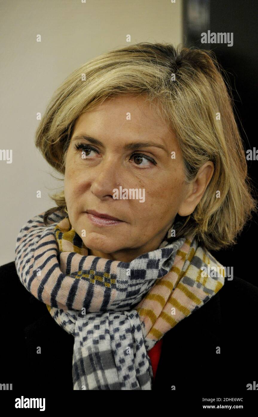 Presidente del consiglio Regionale Ile-de-France Valerie Pecresse in visita al Lycee Des Metiers De l'Horticulture come parte del lancio della Collezione Flash a Montreuil, Francia, il 7,2017 novembre. Foto di Alain Apaydin/ABACAPRESS.COM Foto Stock