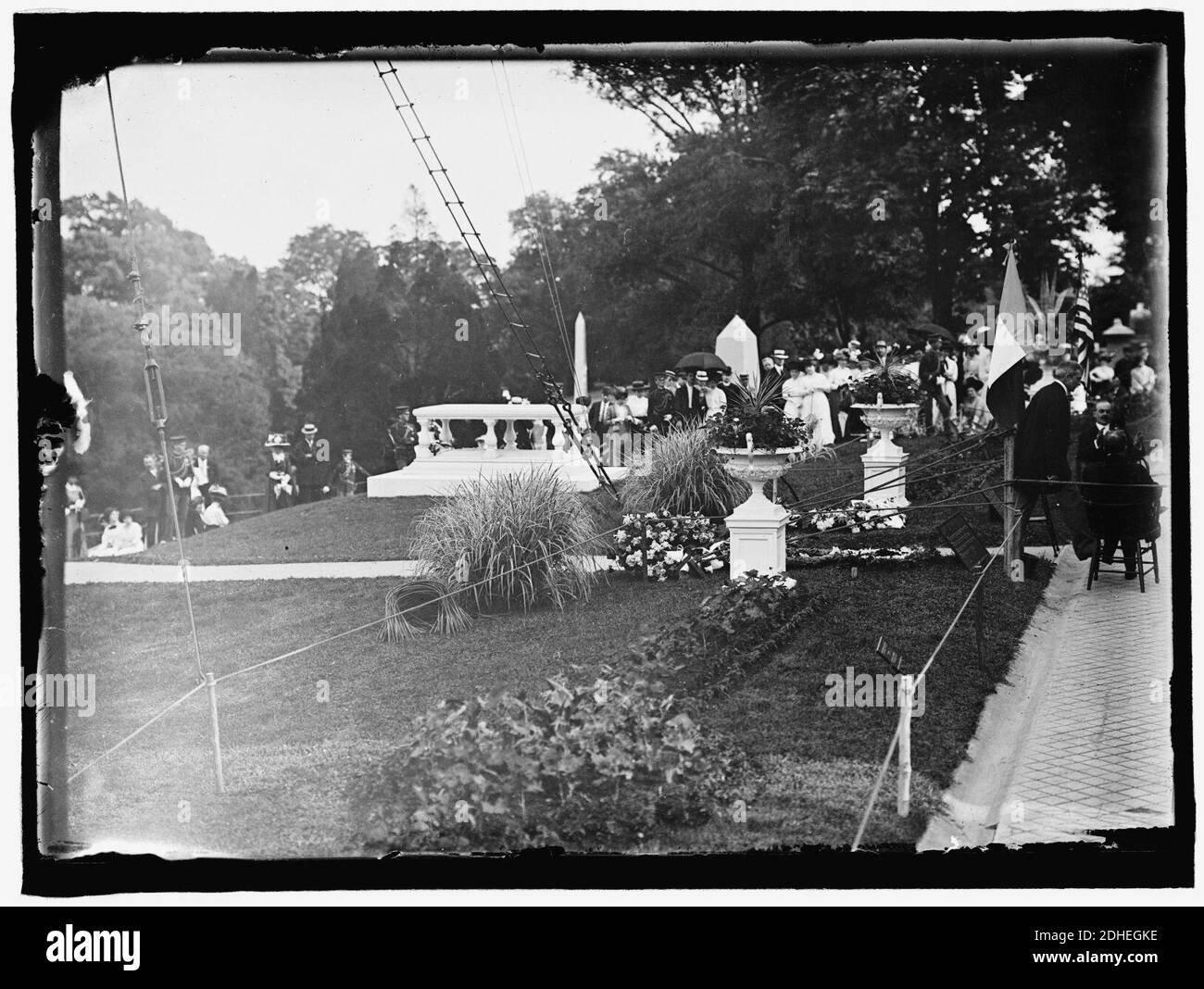 L'Enfant, Pierre. Principali DELLA FRANCIA. La dedizione della tomba e memoriale ad Arlington, 28 aprile 1909 Foto Stock