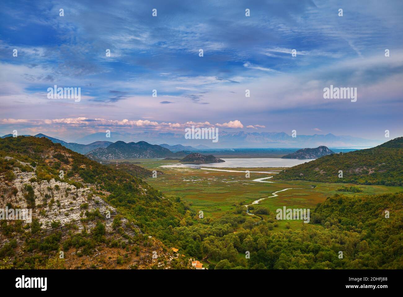 Lago di Skadar - Montenegro Foto Stock