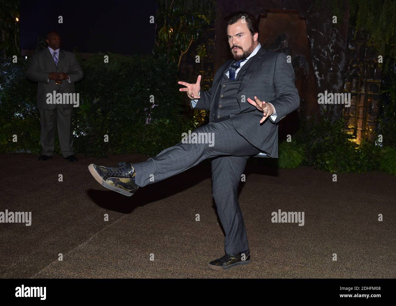 Jack Black partecipa alla prima di Columbia Pictures 'Jumanji: Welcome to the Jungle' il 11 dicembre 2017 a Los Angeles, California, USA. Foto di Lionel Hahn/ABACAPRESS.COM Foto Stock