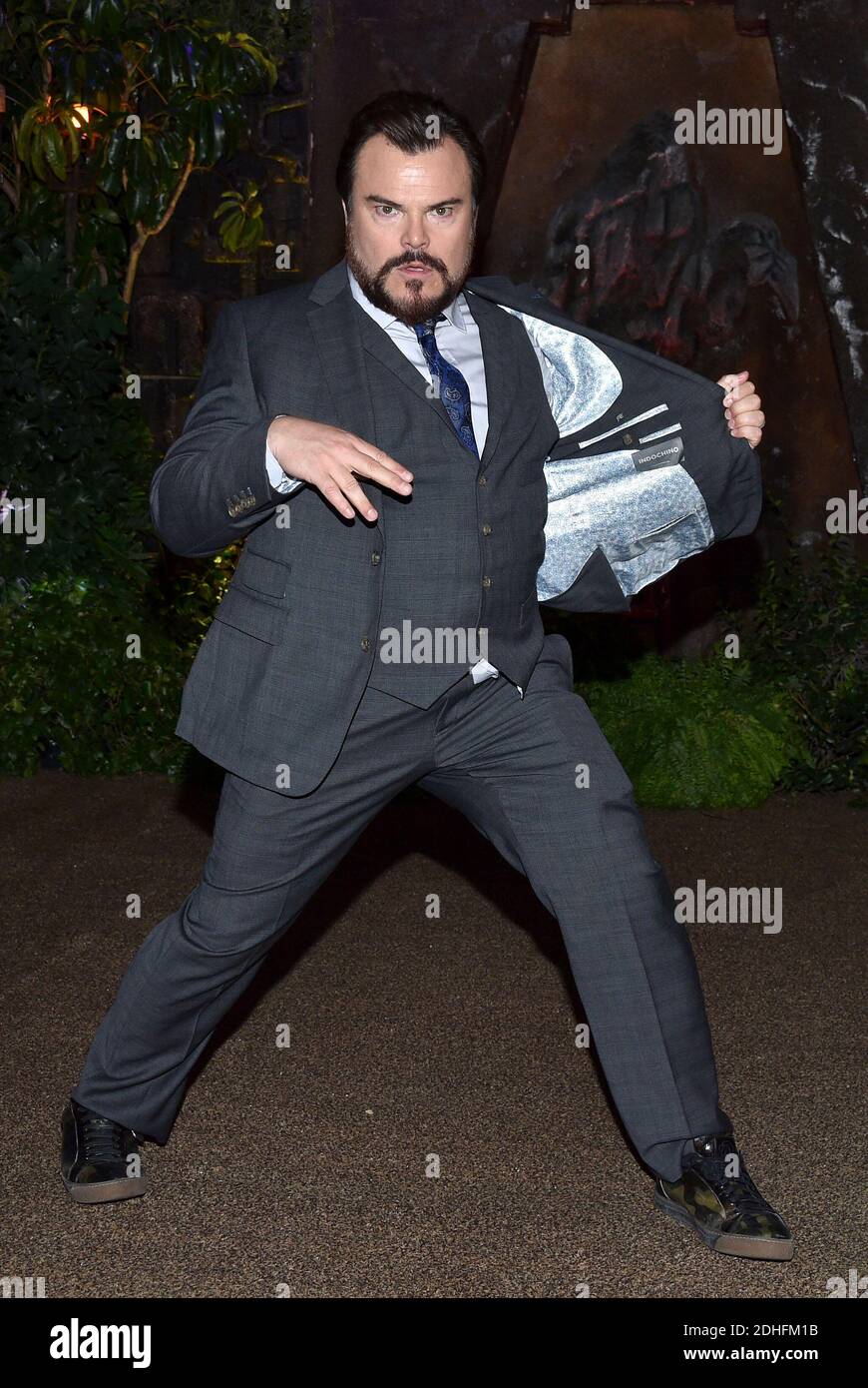 Jack Black partecipa alla prima di Columbia Pictures 'Jumanji: Welcome to the Jungle' il 11 dicembre 2017 a Los Angeles, California, USA. Foto di Lionel Hahn/ABACAPRESS.COM Foto Stock