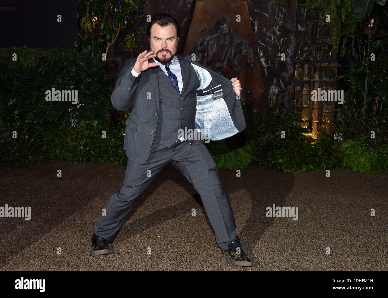 Jack Black partecipa alla prima di Columbia Pictures 'Jumanji: Welcome to the Jungle' il 11 dicembre 2017 a Los Angeles, California, USA. Foto di Lionel Hahn/ABACAPRESS.COM Foto Stock