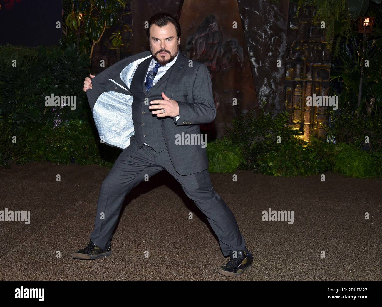 Jack Black partecipa alla prima di Columbia Pictures 'Jumanji: Welcome to the Jungle' il 11 dicembre 2017 a Los Angeles, California, USA. Foto di Lionel Hahn/ABACAPRESS.COM Foto Stock