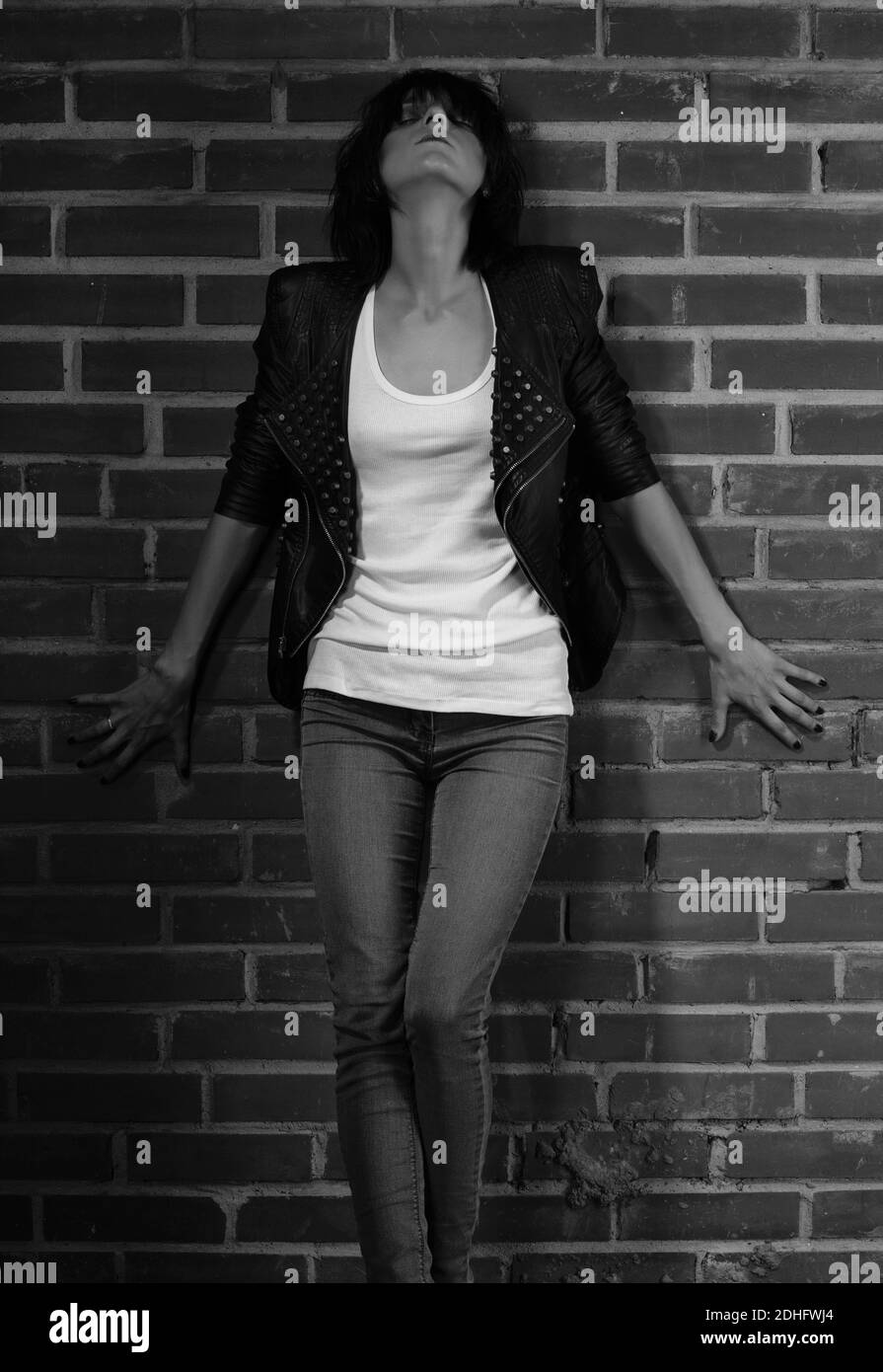 Heroin chic Foto Stock