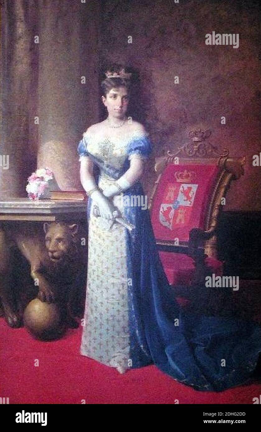 La reina María Cristina de Habsburgo-Lorena (Ayuntamiento de Jaén). Foto Stock